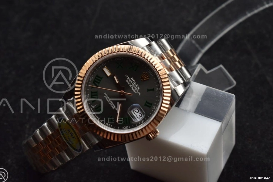 on RG 1:1 Gray ARF (Gain SH3235 612 Jubilee Steel SS SS RG Edition Bracelet 41 FreshLook Roman Green 126333 DateJust Dial Weight) 904L Best 1003